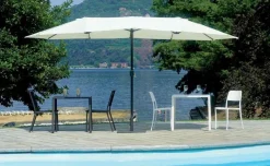 Ombrellone da Giardino Ovale palo centrale in Alluminio 2 Misure Disponibili