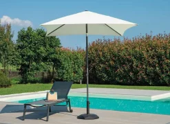 Ombrellone da Giardino Quadrato 2x2mt palo centrale in Alluminio Design Moderno