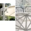 Ombrellone da giardino ruotabile in Alluminio Orientamento a 360° 2 Misure e 3 Colori