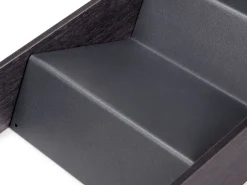 Organizzatore inclinato per cassetto Orderbox, 150x470 mm, Acciaio e Legno, Grigio antracite