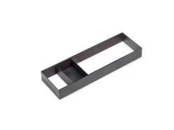 Organizzatore per cassetto Orderbox, 150x470 mm, Acciaio e Legno, Grigio antracite