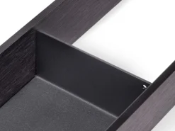Organizzatore per cassetto Orderbox, 100x470 mm, Acciaio e Legno, Grigio antracite