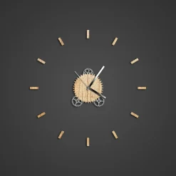 Orologio Illum effetto legno naturale