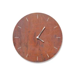 Orologio in ferro rotondo finitura corten