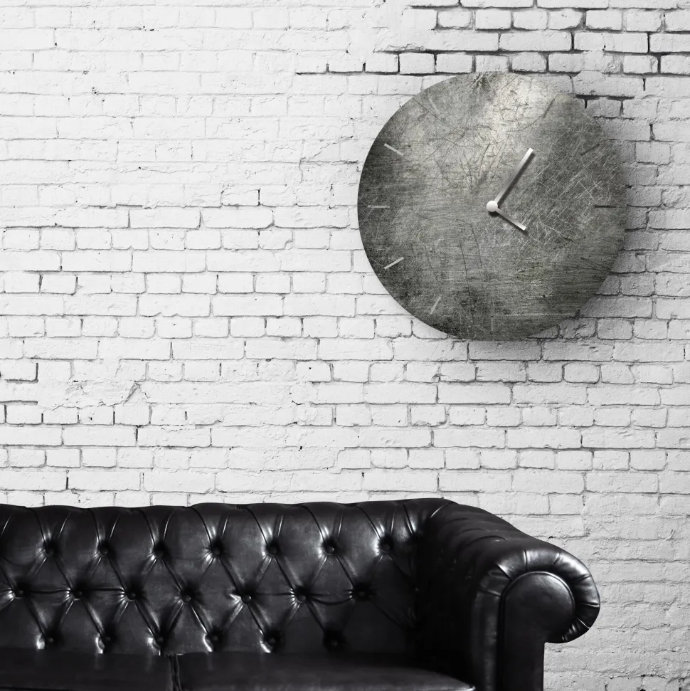 Orologio in ferro rotondo finitura metallo