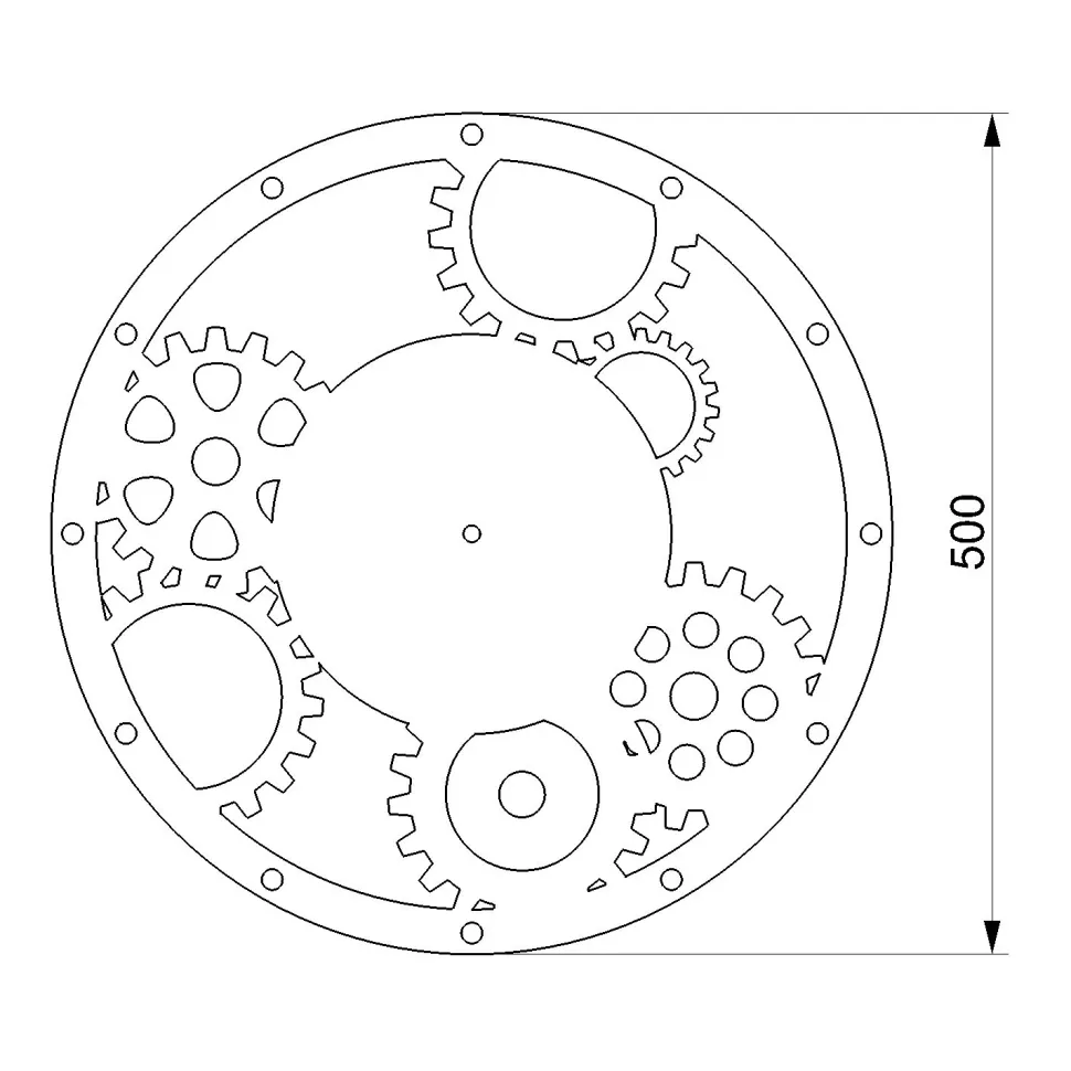 Orologio in ferro rustico effetto corten
