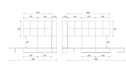 Parete attrezzata angolare componibile Gin linea Contact disponibile in 30 colori