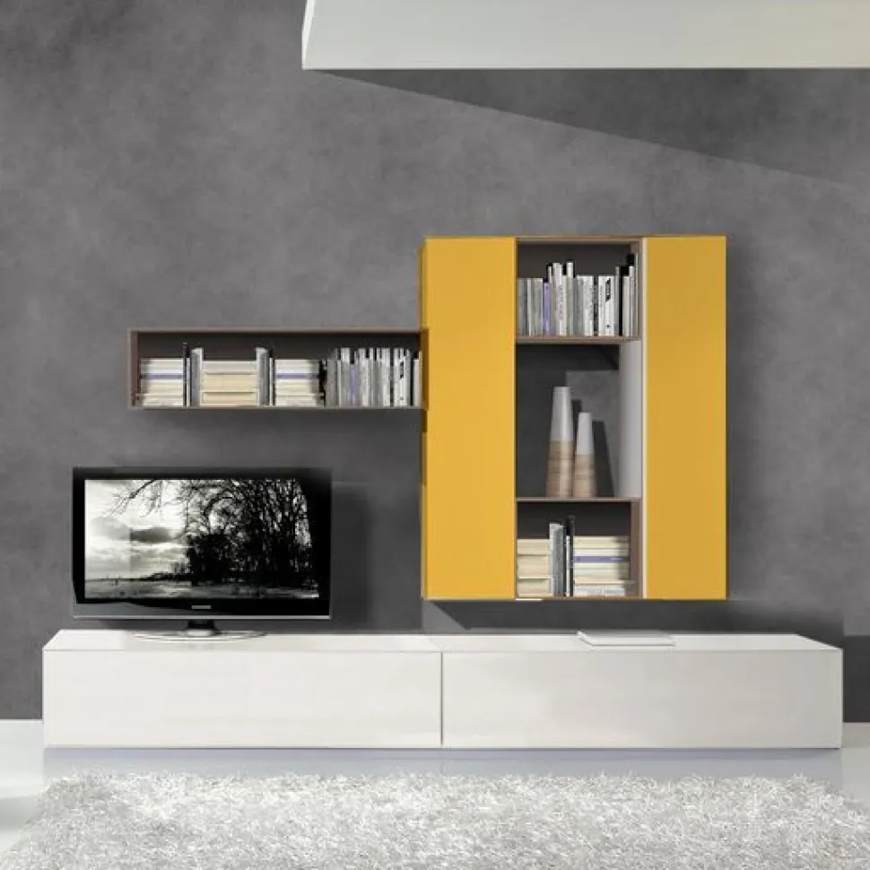 Parete Attrezzata Carol - Linea Zafferano (Colori Personalizzabili)