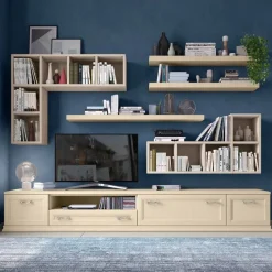 Parete attrezzata Maria linea Motivi disponibile in vari colori