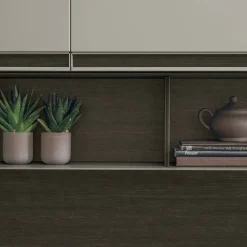 Parete attrezzata moderna componibile Olivia linea Nais disponibile in vari colori