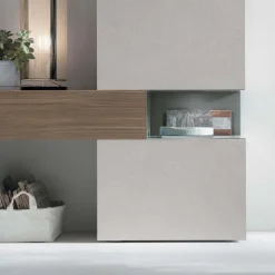 Parete attrezzata moderna componibile Gironda linea Nais disponibile in vari colori