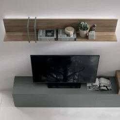 Parete attrezzata moderna componibile Gironda linea Nais disponibile in vari colori