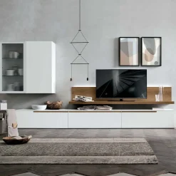 Parete attrezzata moderna componibile Cooper linea Nais disponibile in vari colori