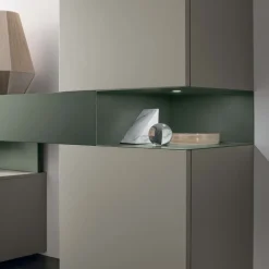 Parete attrezzata moderna componibile Luis linea Nais disponibile in vari colori