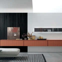 Parete attrezzata moderna componibile Remix linea Nais disponibile in vari colori