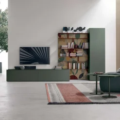 Parete attrezzata moderna componibile Persia linea Nais disponibile in vari colori