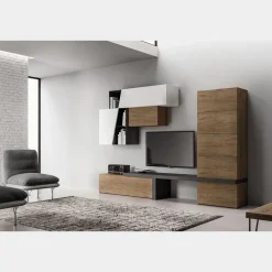 Parete attrezzata moderna Lisbona linea Nais disponibile in vari colori