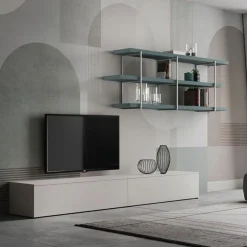 Parete attrezzata moderna Michela linea Nais disponibile in vari colori
