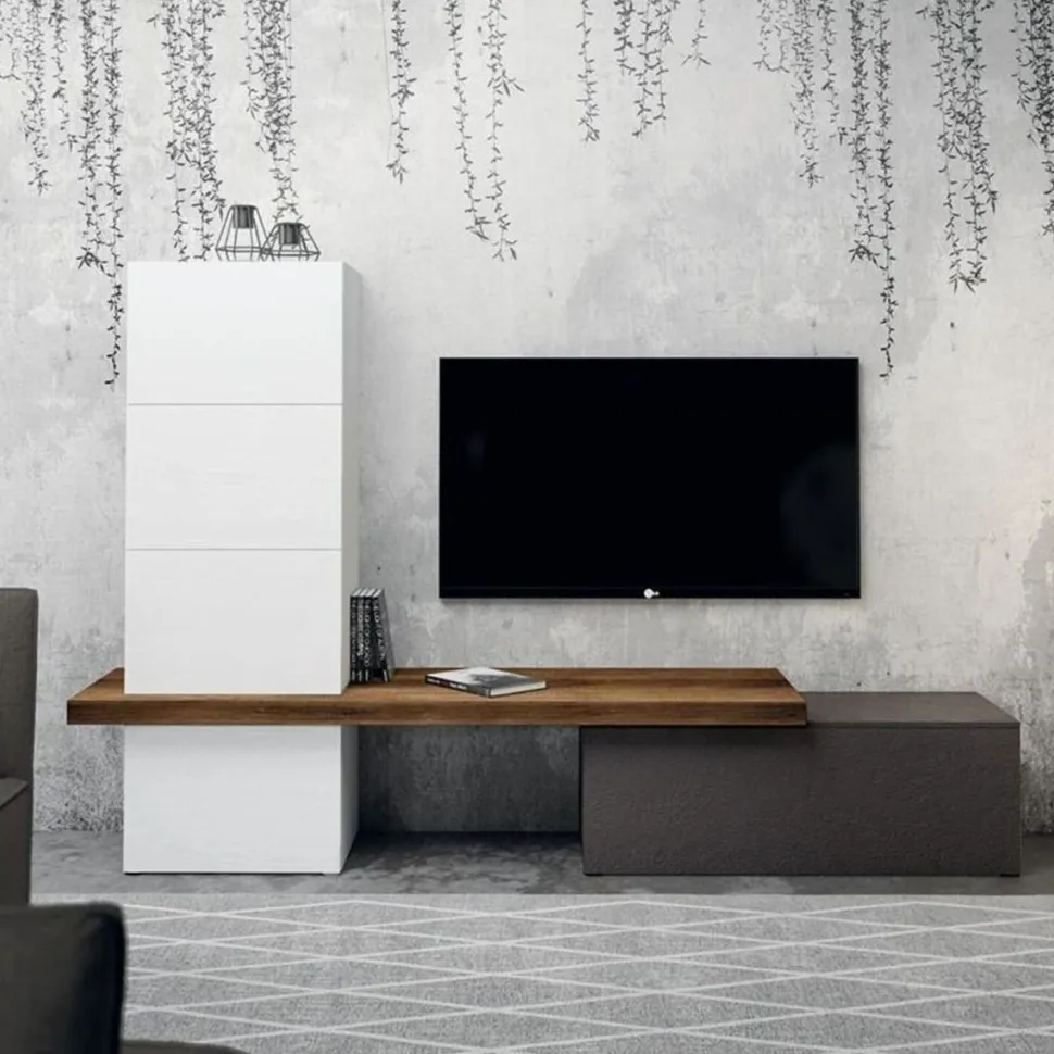 Parete attrezzata moderna Milly linea Nais disponibile in vari colori