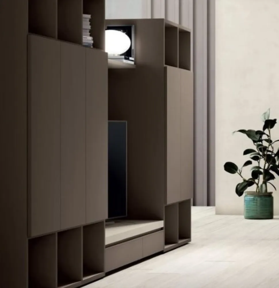 Parete attrezzata Parker linea Cosmo disponibile in 21 colorazioni