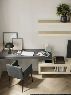 Parete attrezzata sospesa Elis linea Motivi disponibile in vari colori