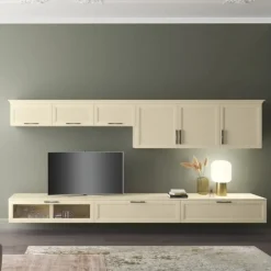 Parete attrezzata sospesa Lauro linea Motivi disponibile in vari colori