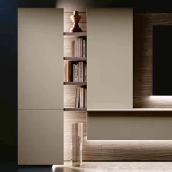 Parete attrezzata sospesa moderna con pensili sospesi Camille disponibile in vari colori