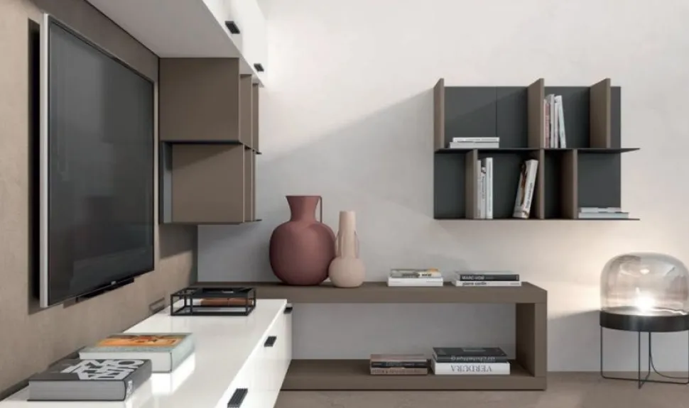 Parete attrezzata Steel linea Cosmo disponibile in 21 colorazioni