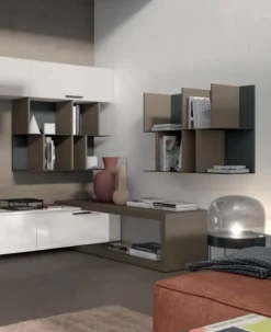Parete attrezzata Steel linea Cosmo disponibile in 21 colorazioni