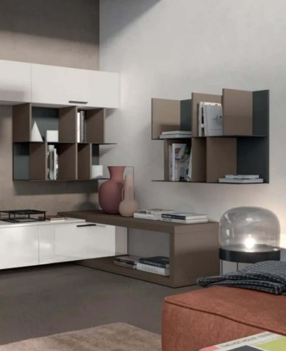 Parete attrezzata Steel linea Cosmo disponibile in 21 colorazioni