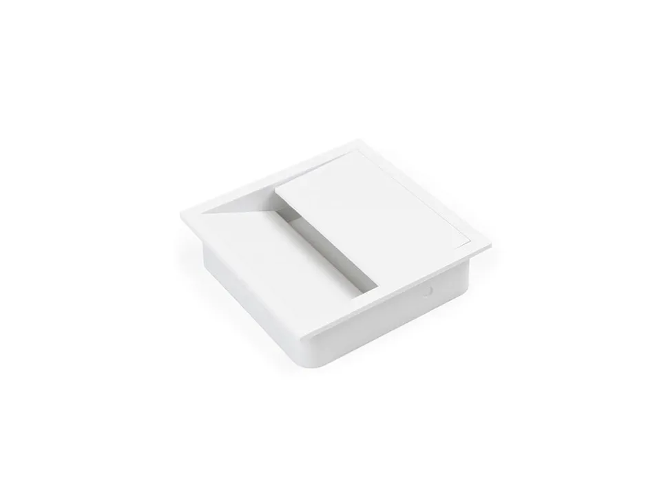 Passacavi quadrato da incasso Plaswire 85x85 mm