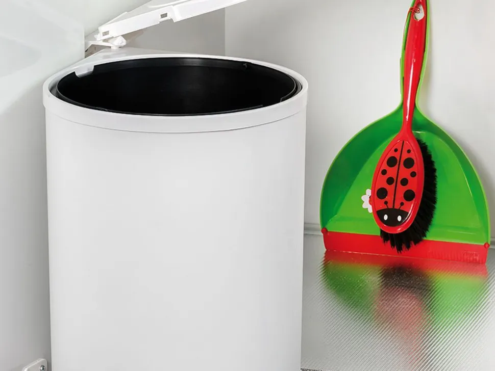 Pattumiera con apertura automatica per cassetti da cucina estraibile