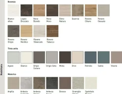 Pensile colonna sospeso moderno con anta battente in 3 misure e vari colori