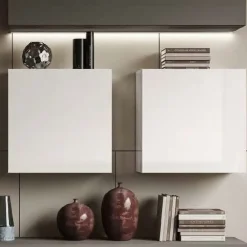 Pensile cubo sospeso Bronzo 60x60 con 1 anta battente disponibile in vari colori
