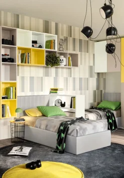 Pensile Cubo sospeso 2 vani a giorno linea Colorfull disponibile in vari colori