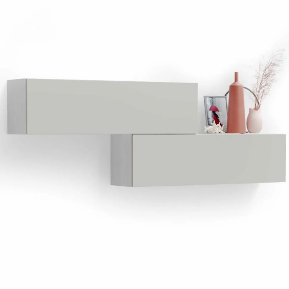 Pensile sospeso con apertura verso l'alto o il basso linea Colorfull disponibile in quattro misure e vari colori