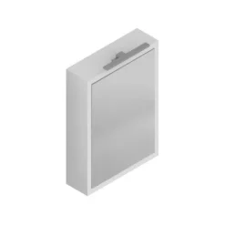 Pensile sospeso con specchio L50xP15xH70 cm disponibile in vari colori