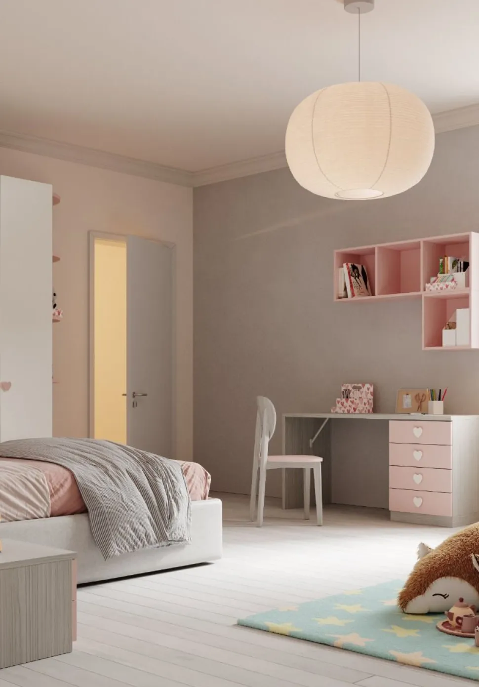 Pensile sospeso Cubo 1 vano a giorno linea Fly disponibile in 16 colori