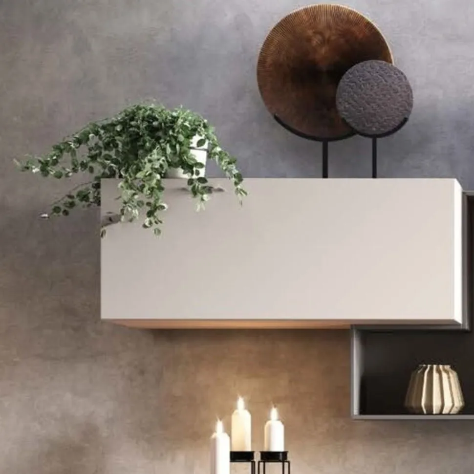 Pensile sospeso orizzontale o verticale linea Domino disponibile in varie misure e colori