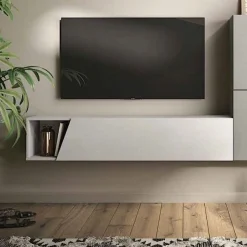 Pensile sospeso Ribalta /Vasistas con anta taglio obliquo linea Arte L 138 cm