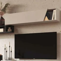 Pensile sospeso Ribalta /Vasistas con anta taglio obliquo linea Arte L 138 cm