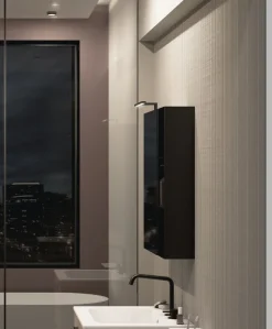 Pensile Specchio contenitore con 1 anta tutto specchio disponibile in 5 misure e vari colori