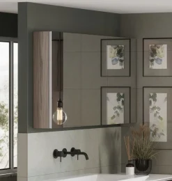 Pensile Specchio contenitore con 1 anta tutto specchio disponibile in 5 misure e vari colori
