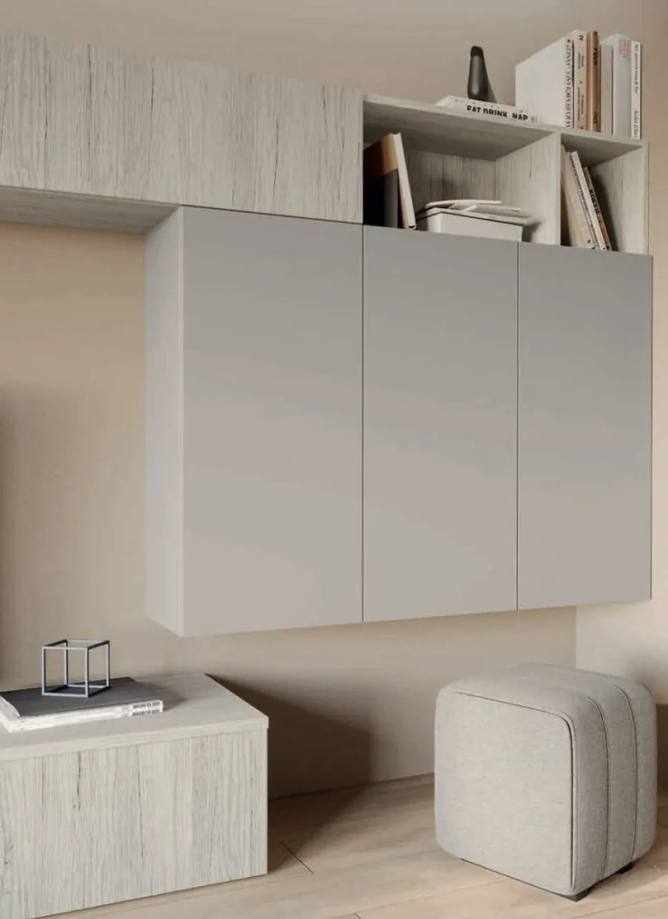 Pensile verticale aperto o con anta 15 colorazioni