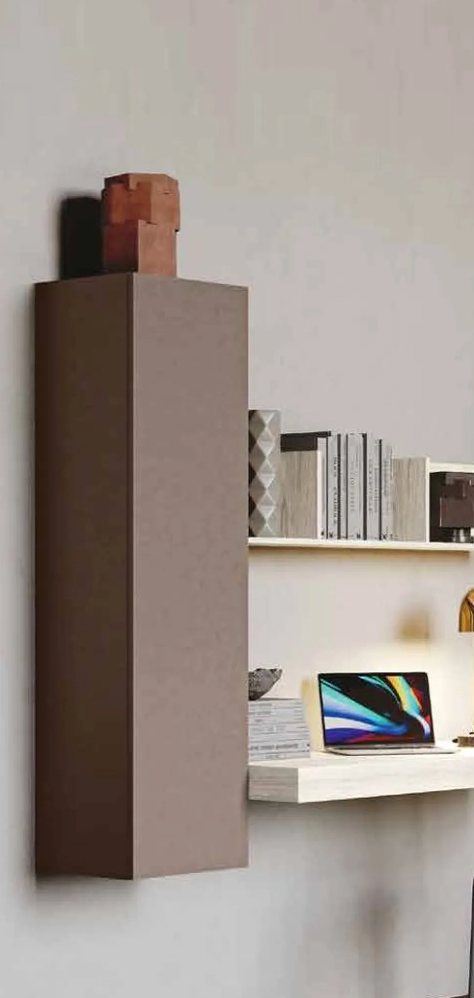 Pensile verticale sospeso colonna Oro disponibile in 3 misure e vari colori