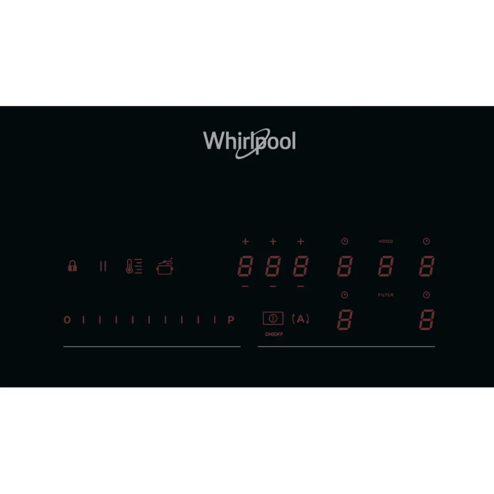 Piano cottura a induzione aspirante Whirlpool WVH92K/1