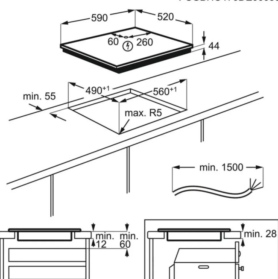 Piano cottura a induzione Electrolux KIS62449
