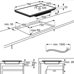 Piano cottura a induzione Electrolux KIS82449