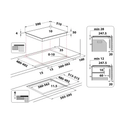 Piano cottura a induzione Hotpoint HQ2260SNE