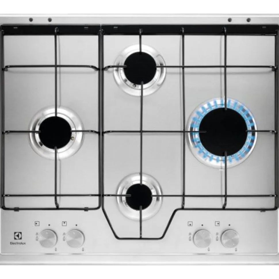 Piano cottura 4 Fuochi a gas Electrolux KGS64562SX